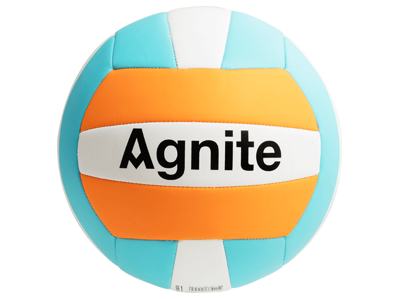 AGNITE Lopta za odbojku, Svetlozeleno - narandžasta