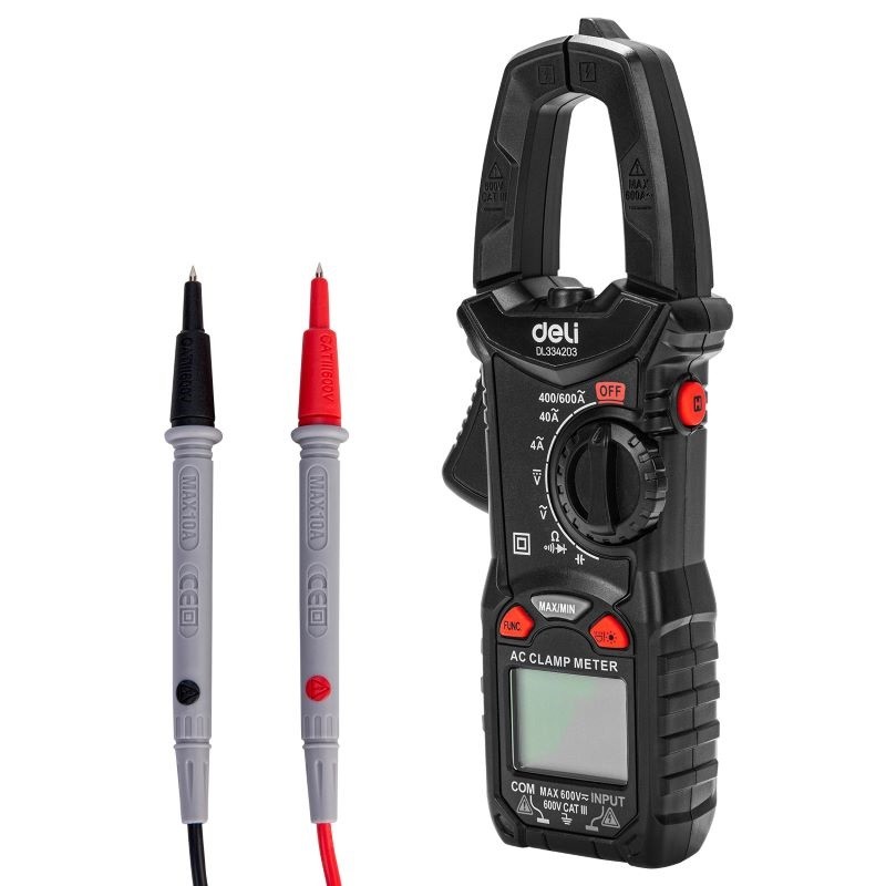 DELI Amper klešta EDL334203, CATIII, 600V