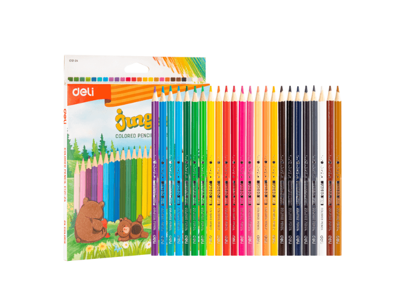 DELI Drvene bojice Jingoo EC121-24, 24 komada