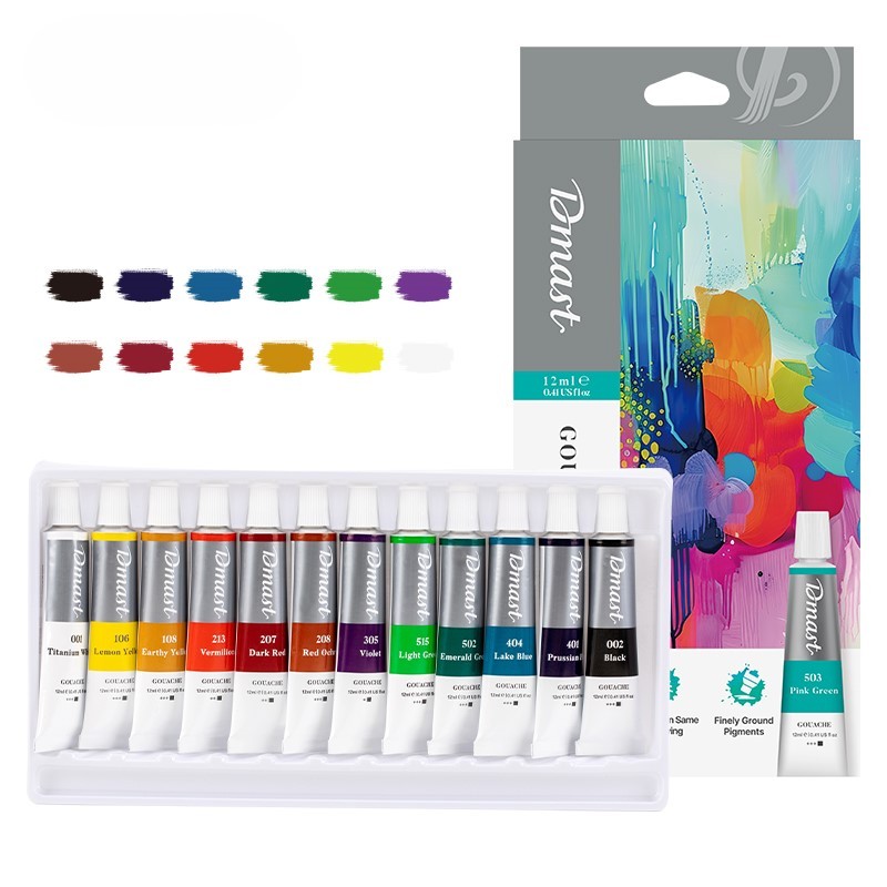 Dmast Set tempera EC320-12, 12ml, 12 komada