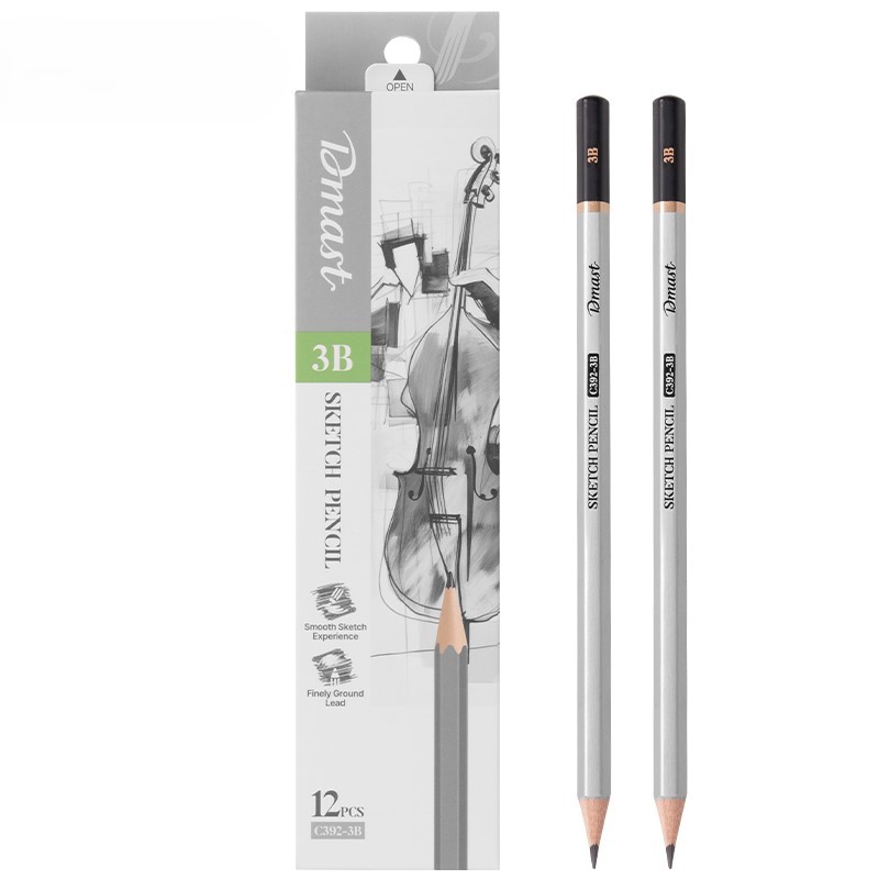 Dmast Set grafitnih olovaka za skiciranje 3B EC392-3B, 12 komada
