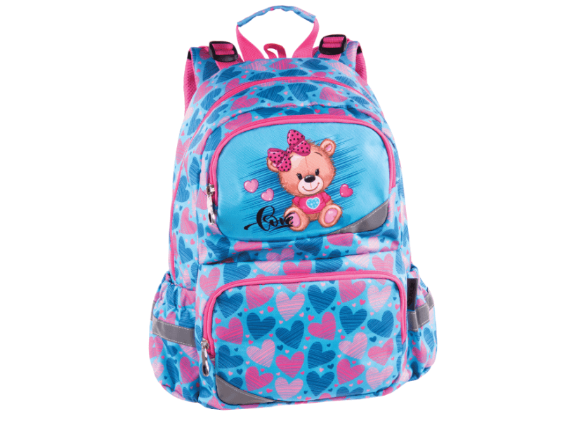 PULSE Ranac Anatomic Teddy, Plavo - rozi