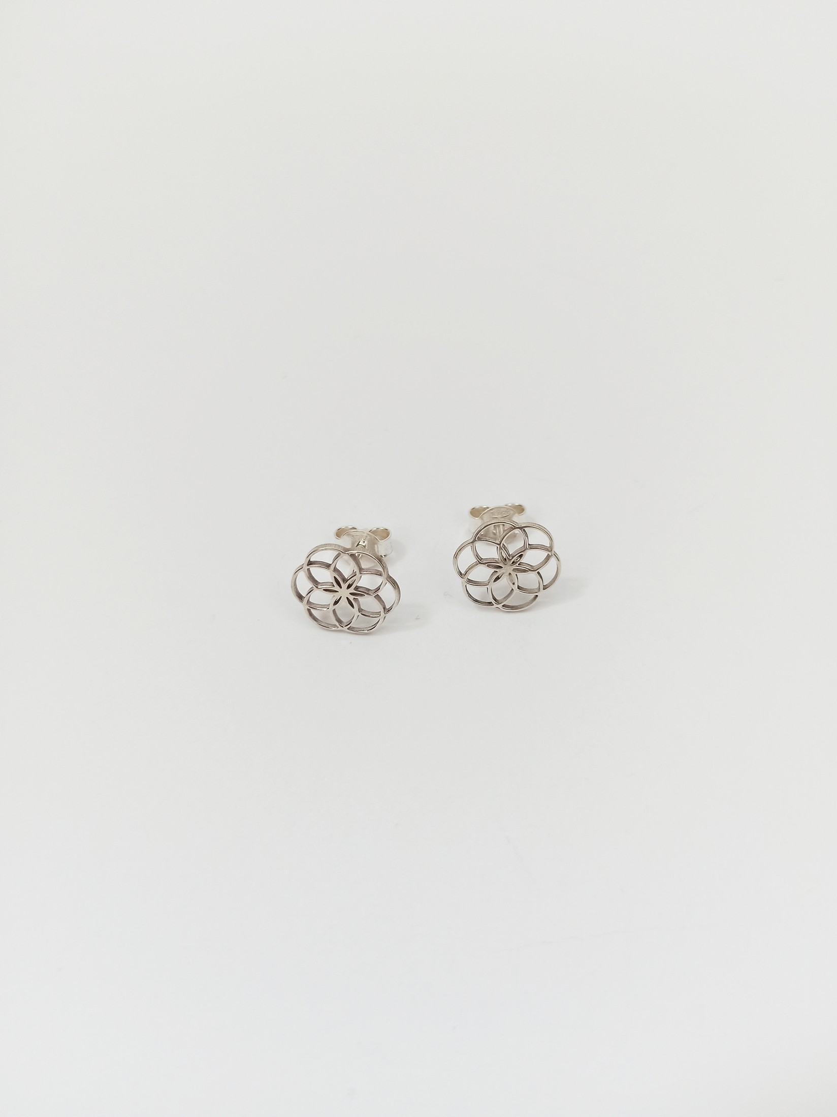 ROD Ženske srebrne minđuše Cvet života