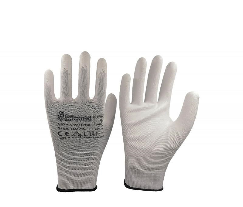 BOMBER Rukavice bele 9, 12 komada