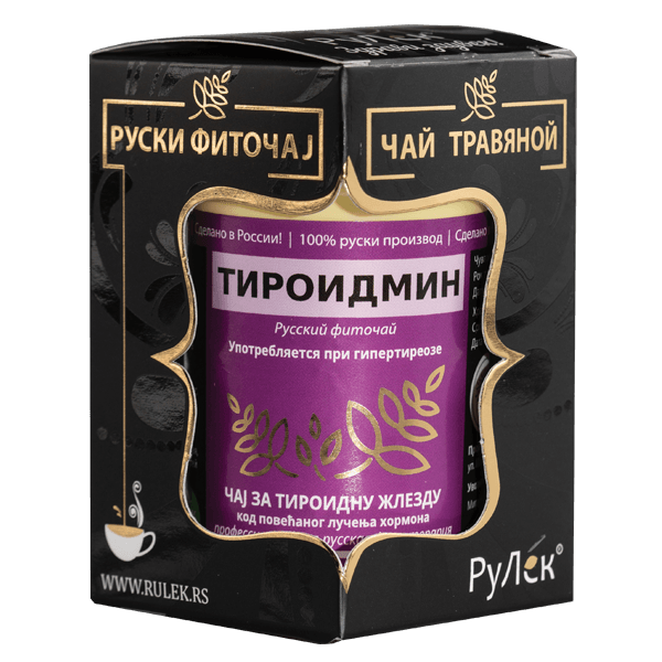 RULEK Tiroidmin čaj - 100% biljni ruski čaj za smanjenje lučenja hormona štitne žlezde