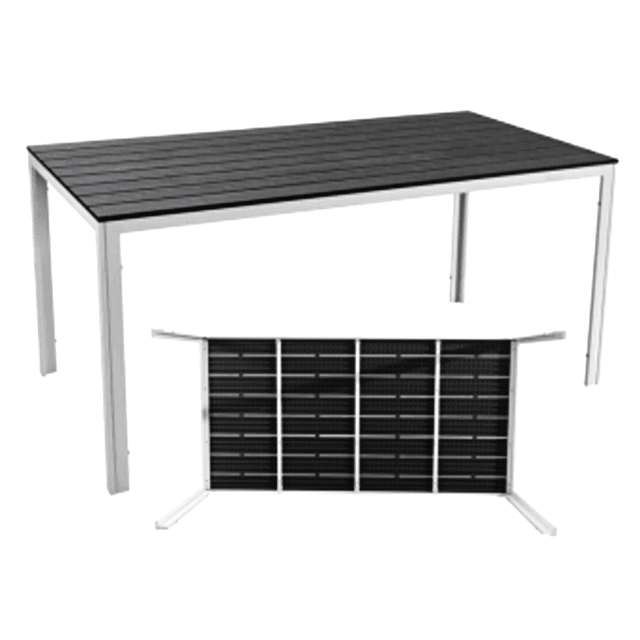 Plastični sto tamnosivi