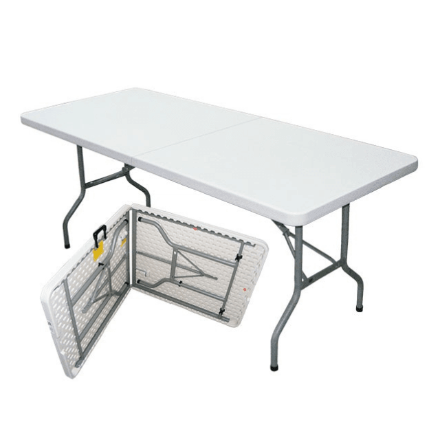 Plastični sklopivi sto 180cm beli