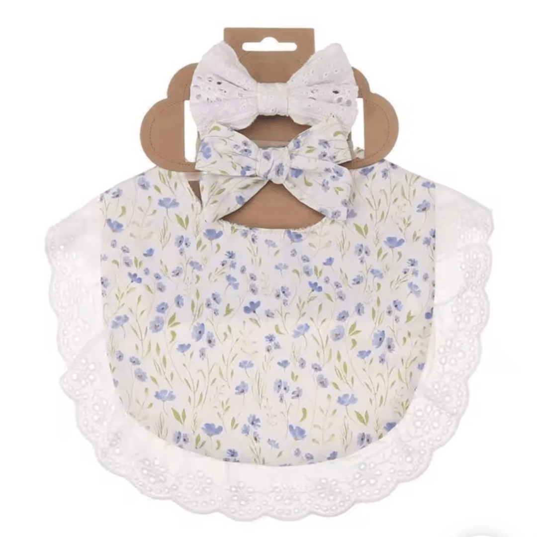 Seemly Toys Set portikla i trake za kosu za bebe, 3 komada, Beli