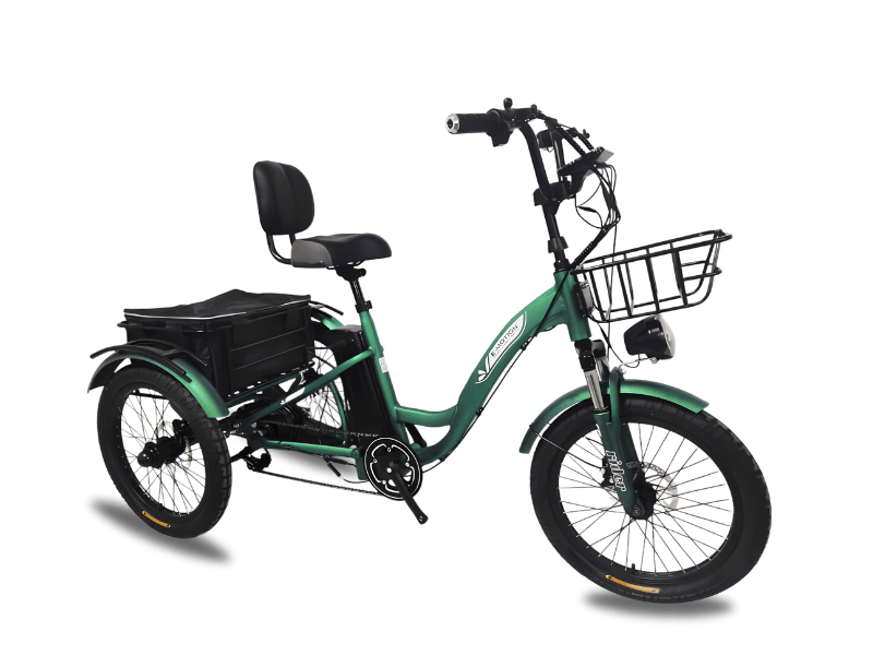 E MOTION Električni tricikl Rider, 20", Zeleni