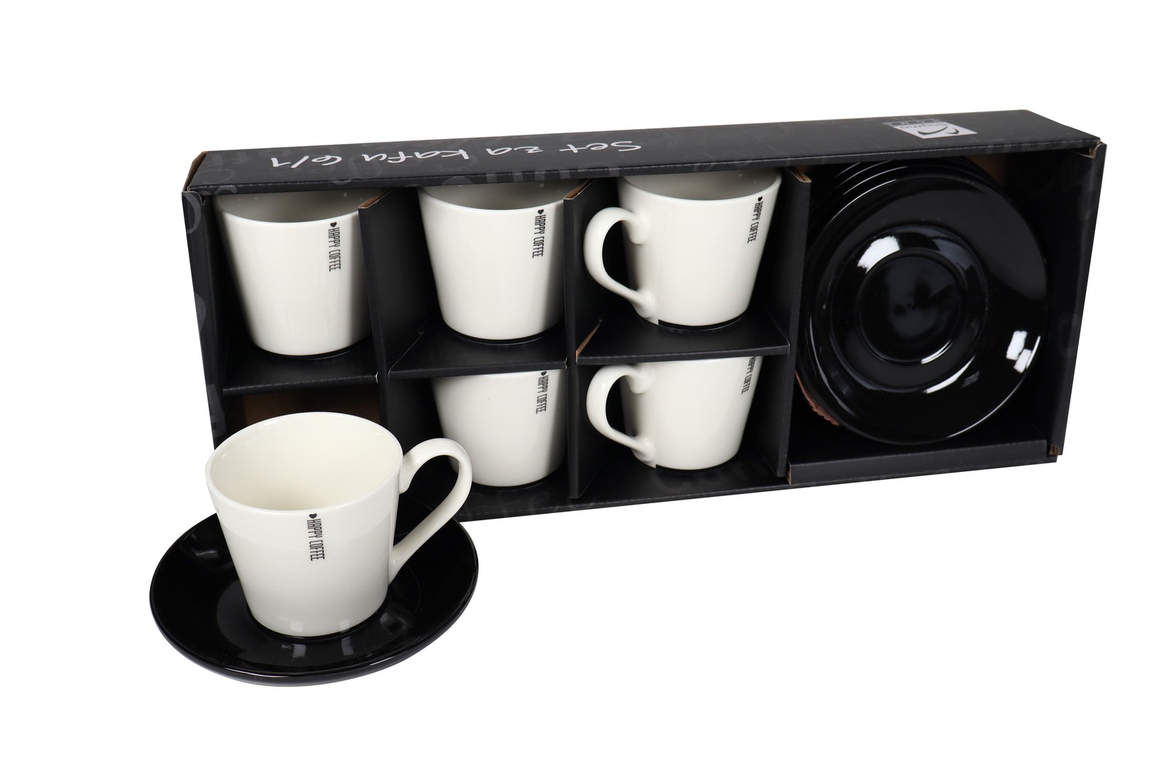 SIGMA Set  šoljica za kafu 180ml 6/1 porcelan rxg-n24106c, Beli