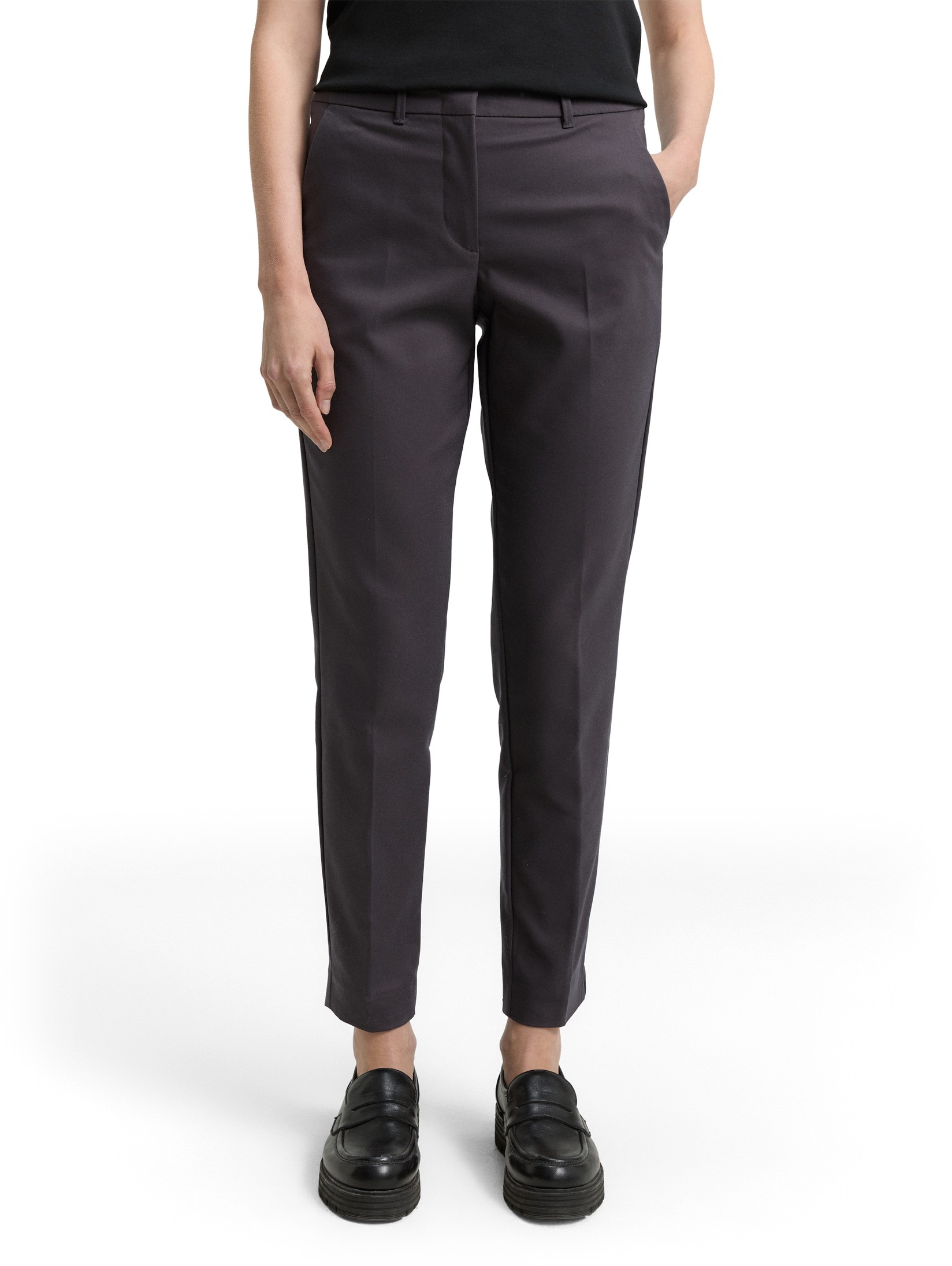 Tom Tailor Ženske pantalone Mia 1044864, Tamnosive