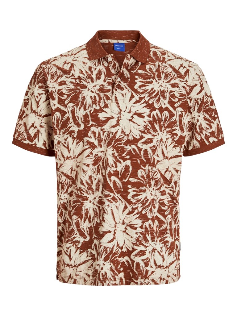 JACK & JONES Muška polo majica 12272985, Braon-bež