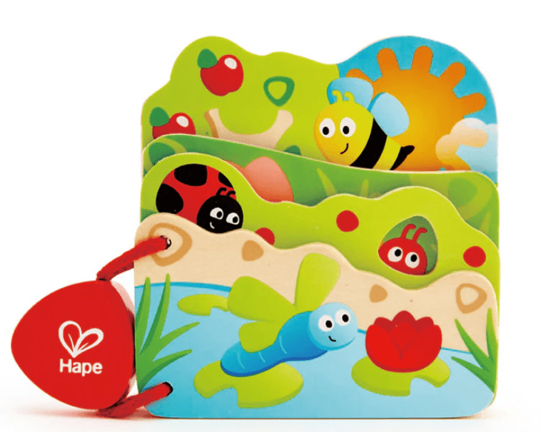 Hape Dečija drvena edukativna knjiga E0043, 3m+