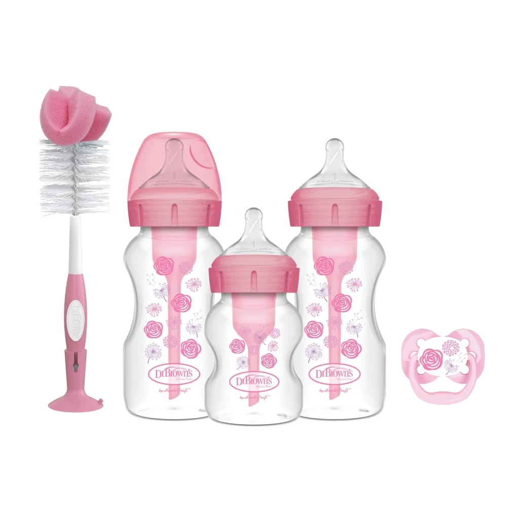 Dr. Brown's Poklon set WideNeck Options +, Roze