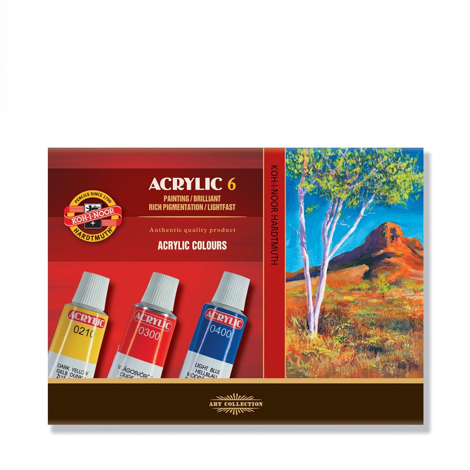 Koh-I-Noor Set akrilnih boja, 16ml, 6 komada