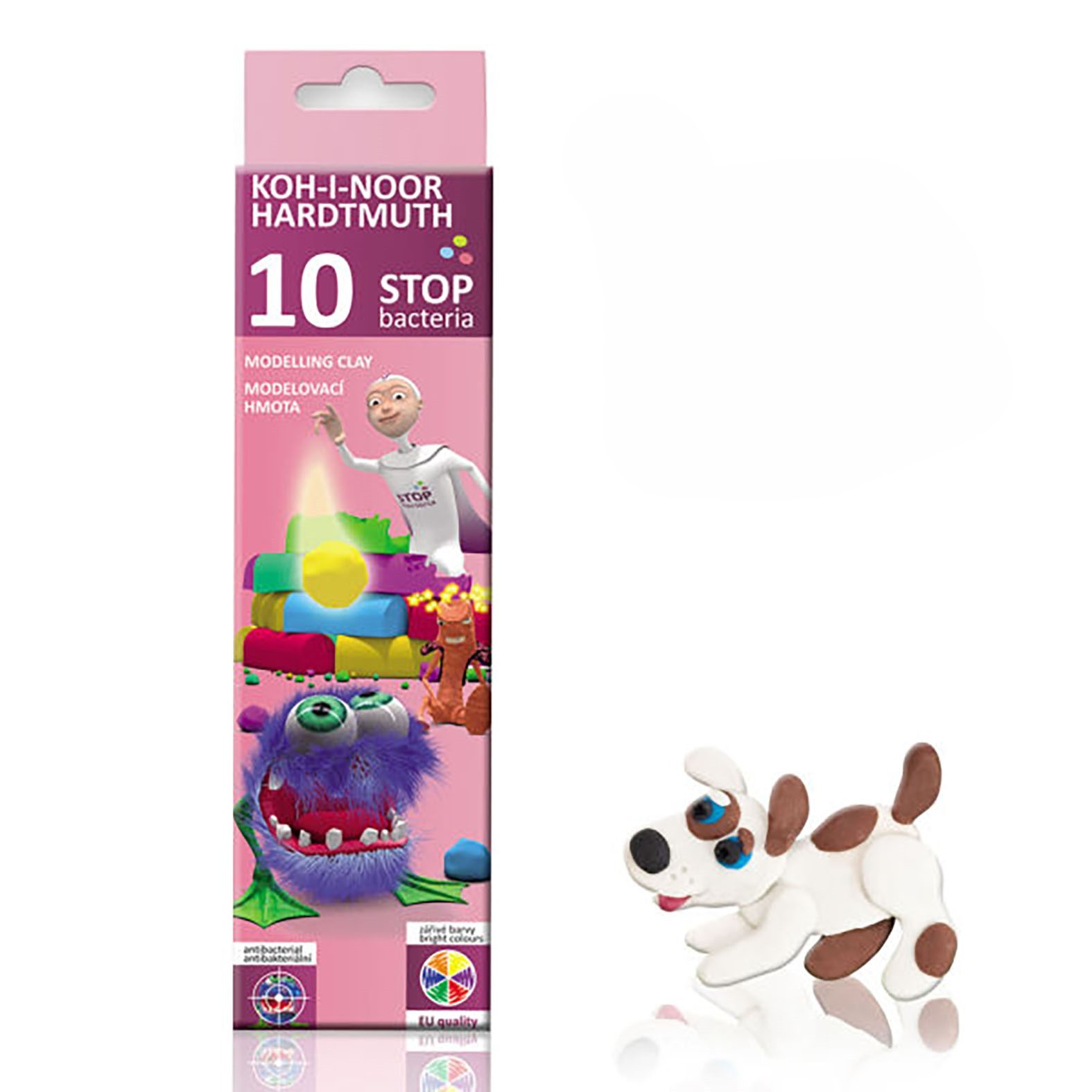 Koh-I-Noor Set plastelina Stop Bacteria 131810, 10 komada