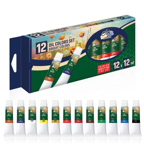 Artline Uljane boje set ART077, 12x12ml