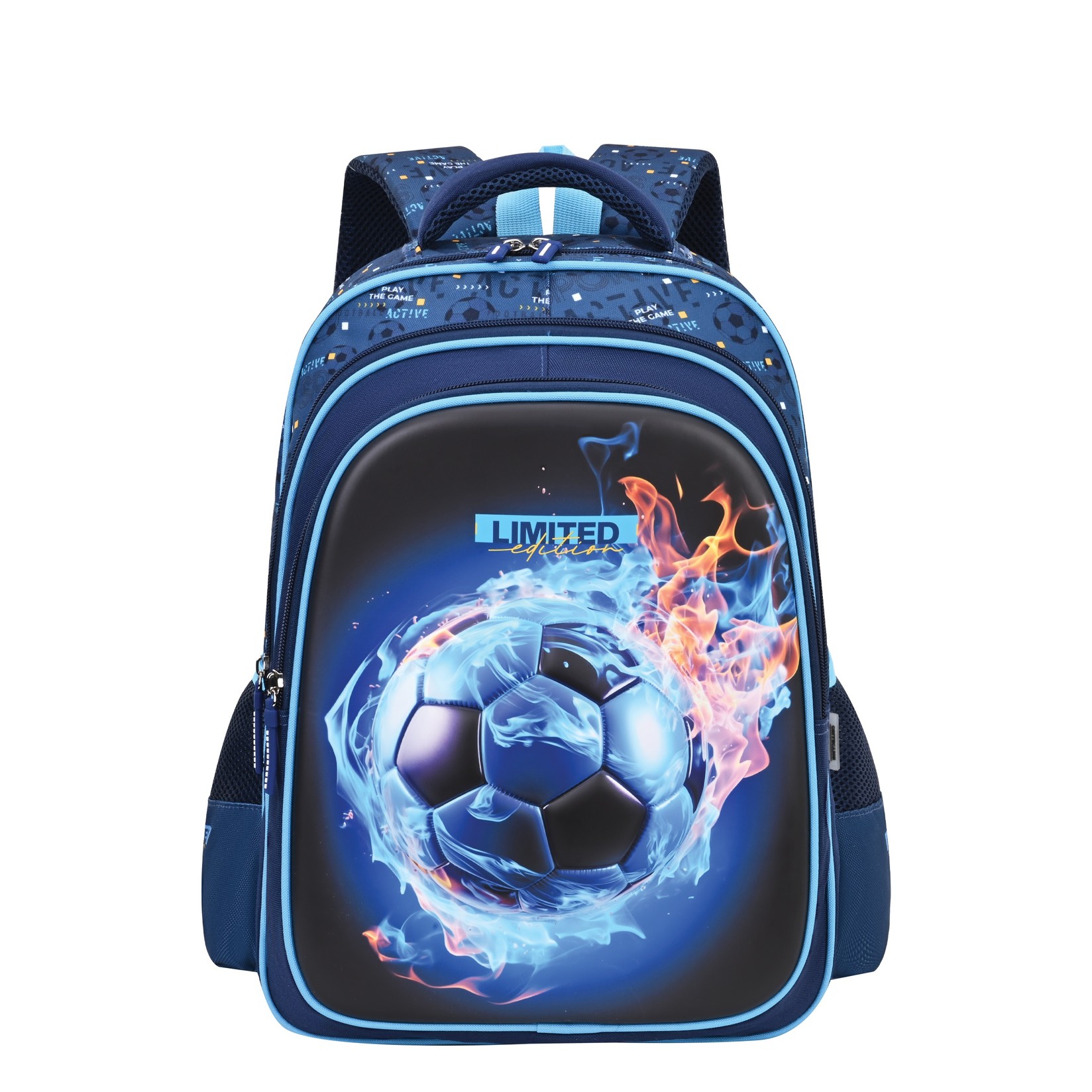 S-Cool Ranac sa ojačanim leđima 3D Eva Football SC2994, 42x30x22cm, Plavi