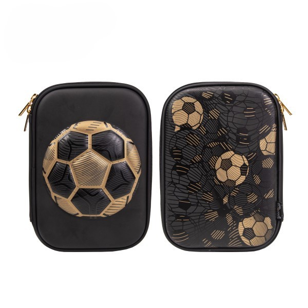 S-Cool Prazna pernica za dečake SC169, 22.5x15.5x6cm, Crno-braon