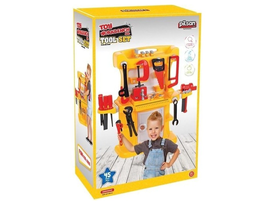 PILSEN 03-538 Igračka set alata sa stolom, Šareni