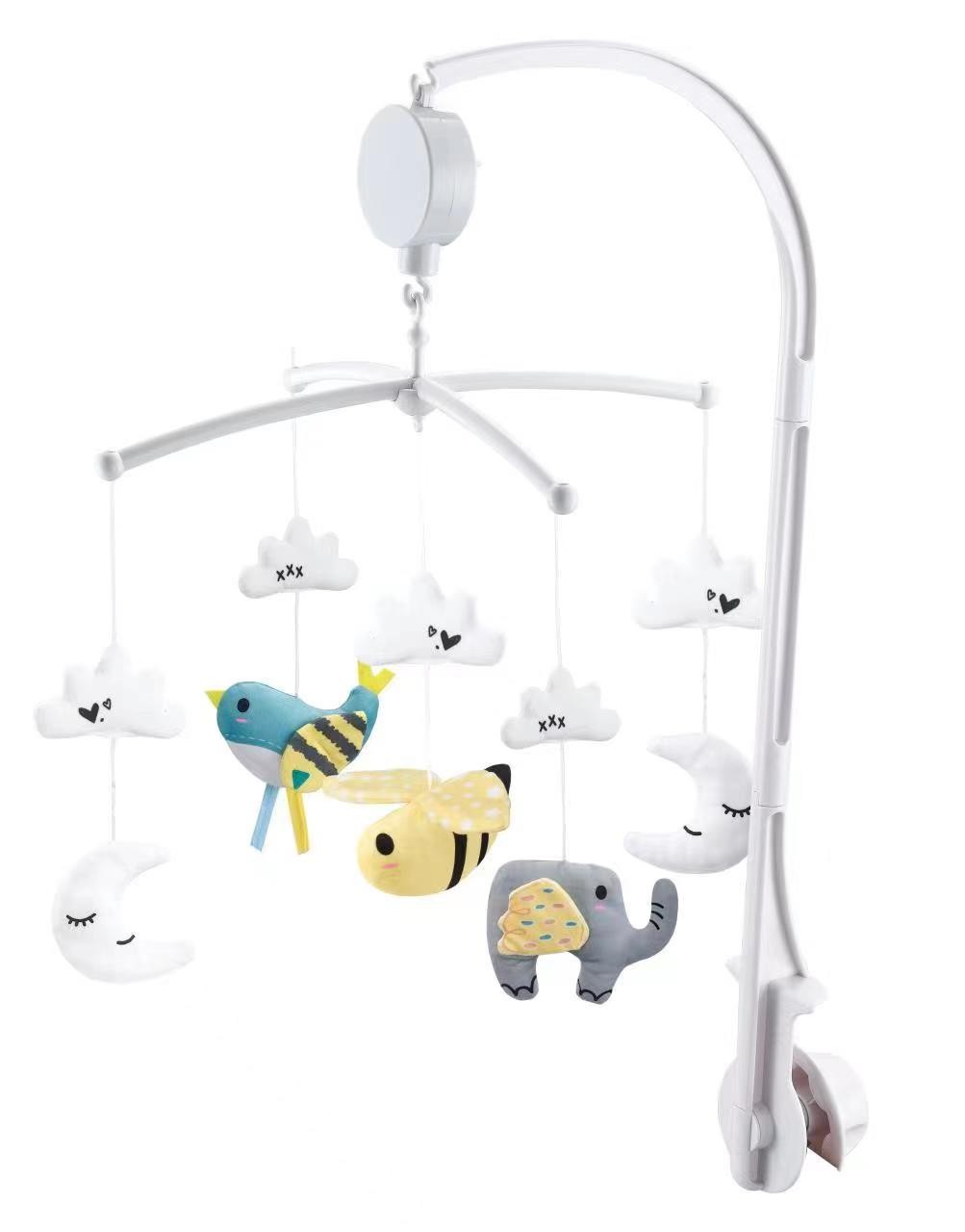 BBO Muzička vrteška za krevetac Friends, Bela