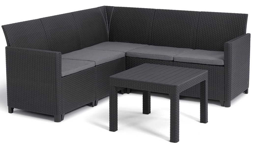 Keter Baštenska garnitura ugaona Marie 5 Seater, Antracit