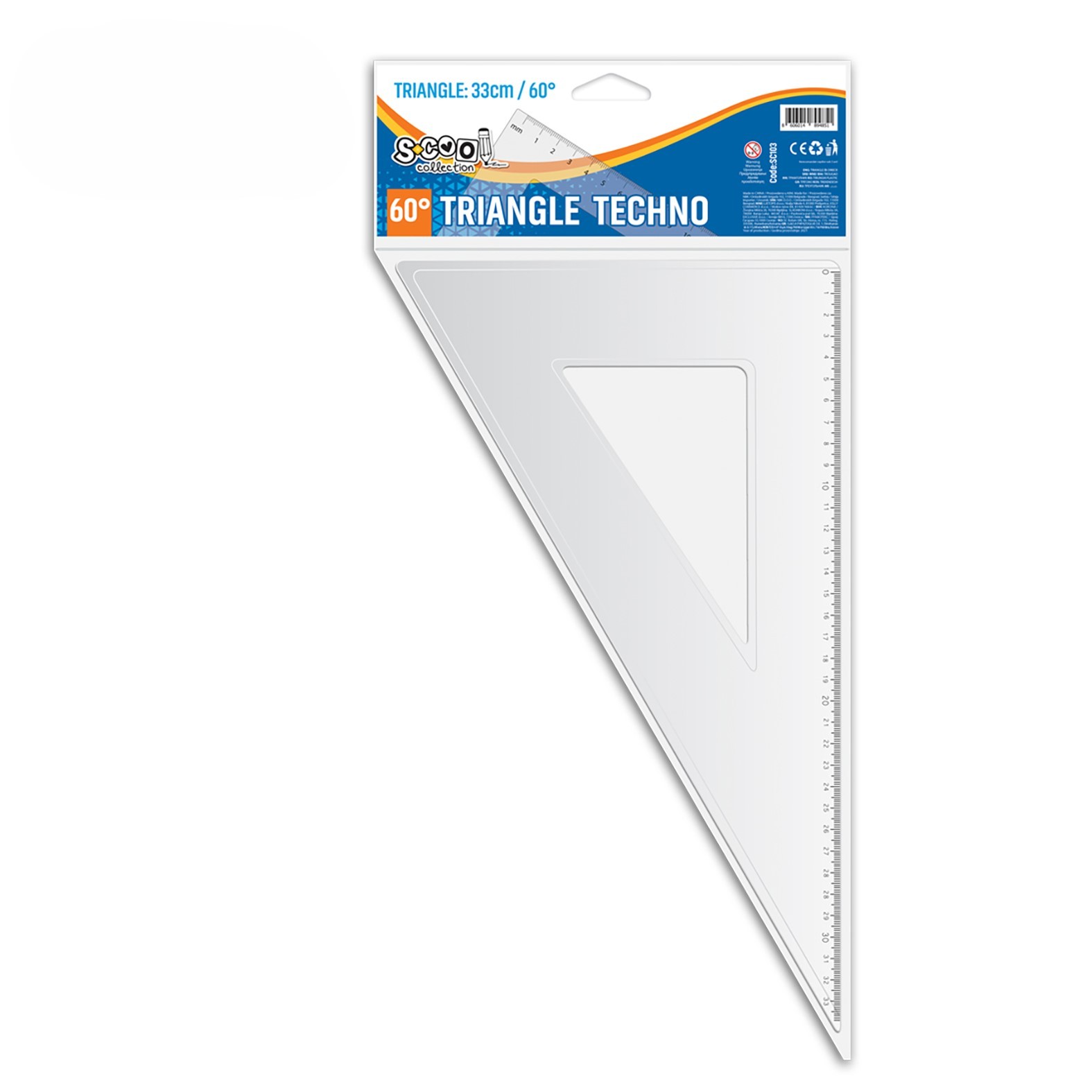 S-cool Trougao Techno 60 sc103, 34cm