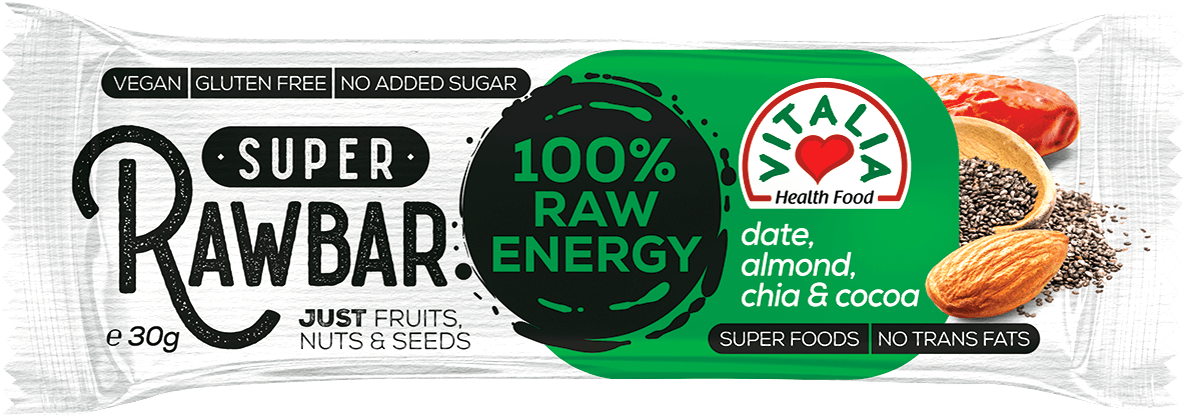 Vitalia Raw Bar, Urma cia i kakao, 30g