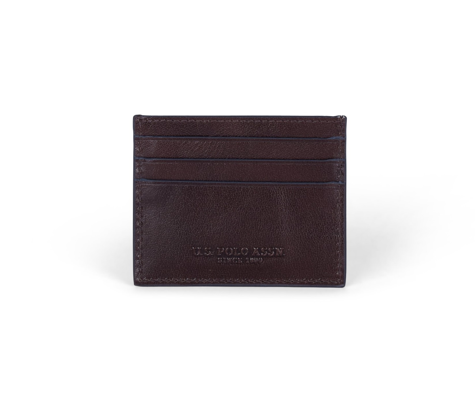 U.S. Polo Assn. Muški kožni novčanik za kartice Blue Hill, Braon-teget