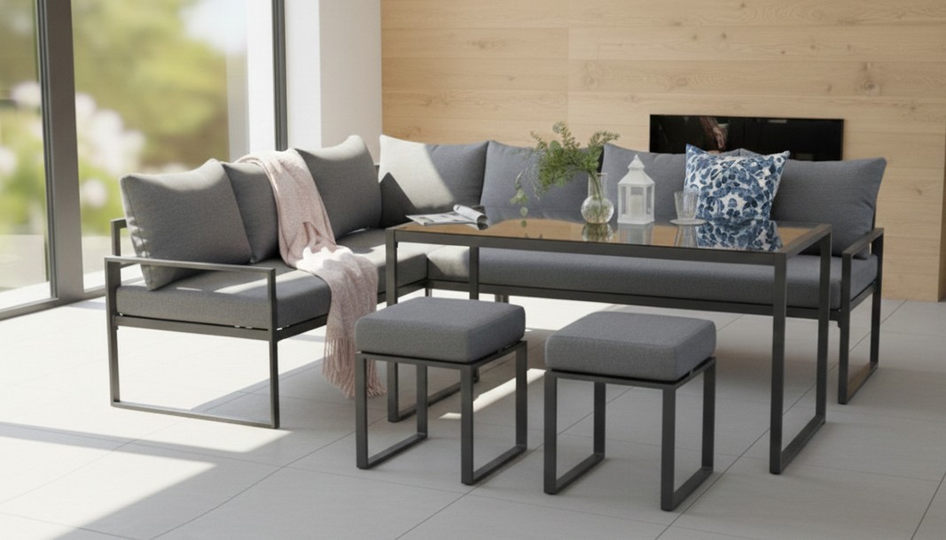 Zen Garden Baštenska garnitura Vento, Siva