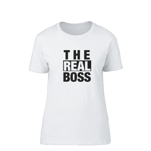 PREMIUM GILDAN Ženska majica Boss 2, Bela