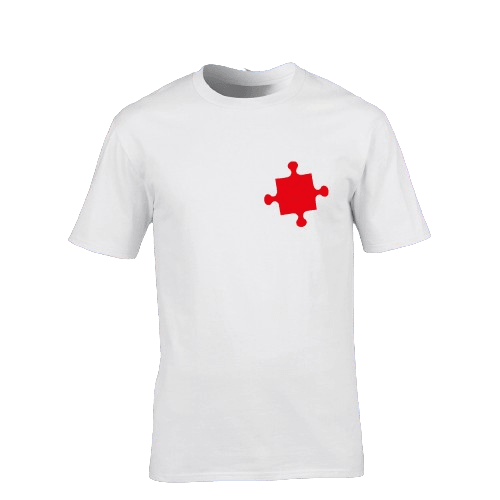 PREMIUM GILDAN Muška majica Srce 3, Bela