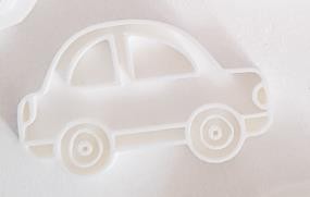 KREATIVNI SLATKIŠI Modla za kolače i ukrase Auto, 5 cm, Bela