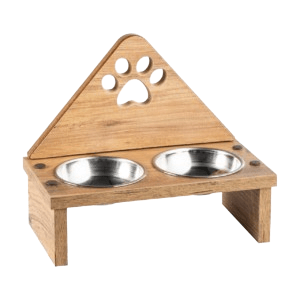 WeenyWoody Posuda za hranu i vodu za pse i mačke, Hrast
