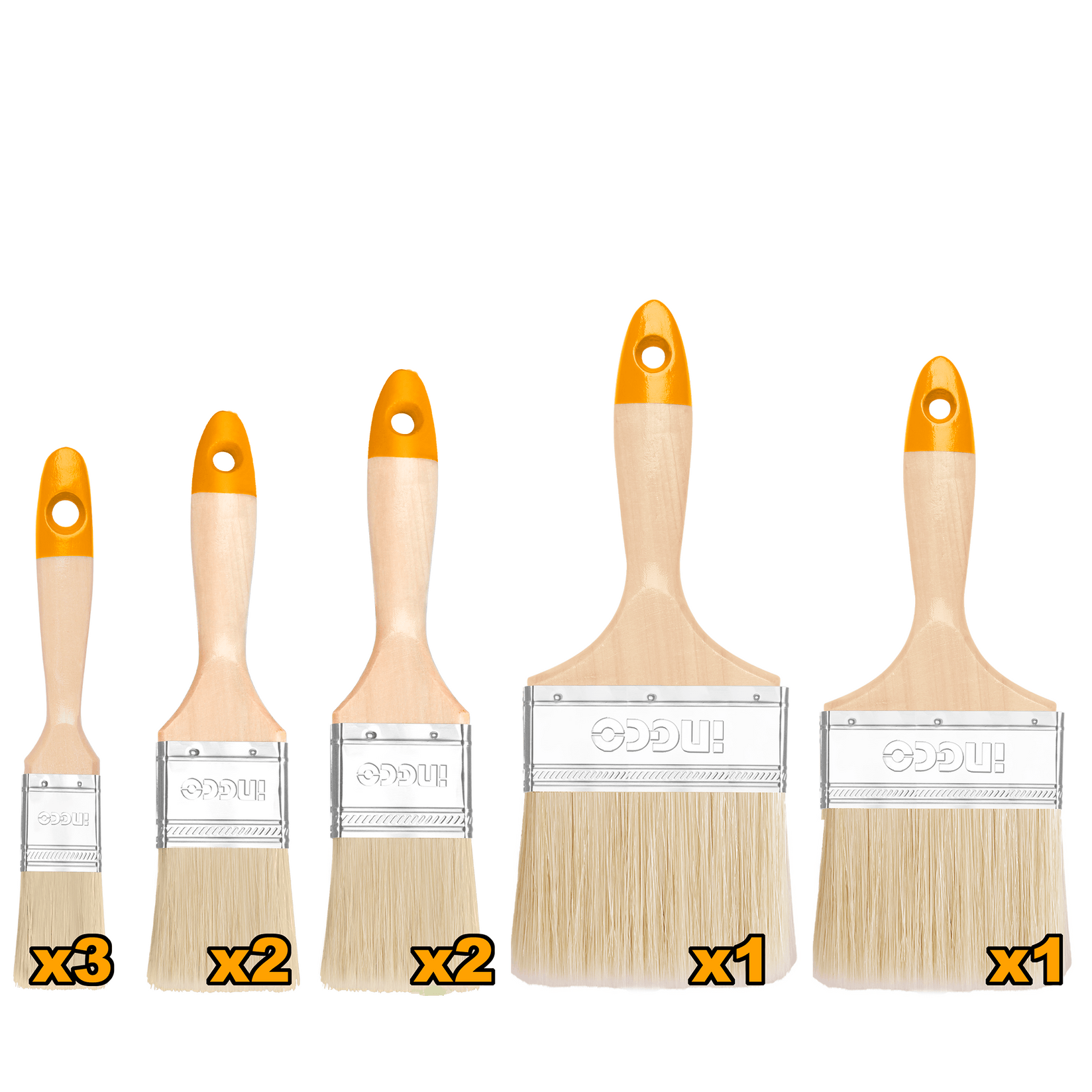 INGCO Set četki za farbanje bojama na uljanoj bazi 9/1 CHPTB0114091