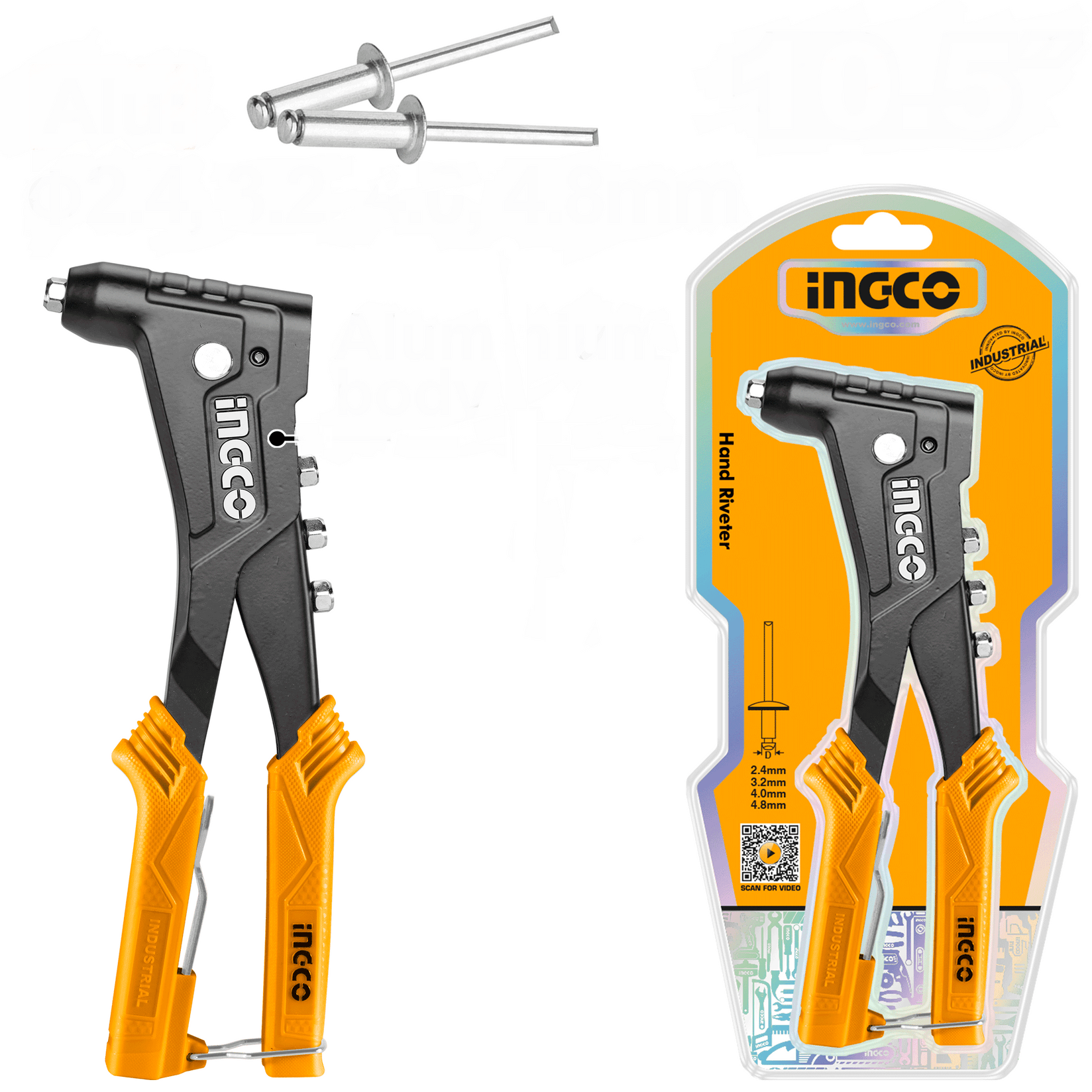 INGCO Ručna klešta za pop nitne HR105