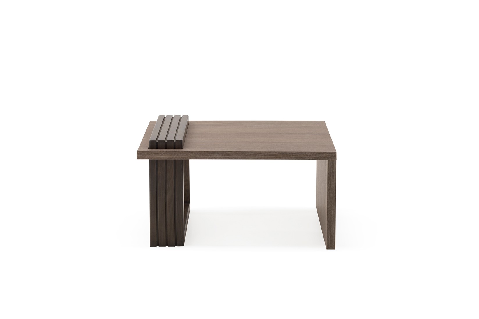 SIMPO Klub sto Kloe, 80x60x45cm, Furnir, Tamni hrast