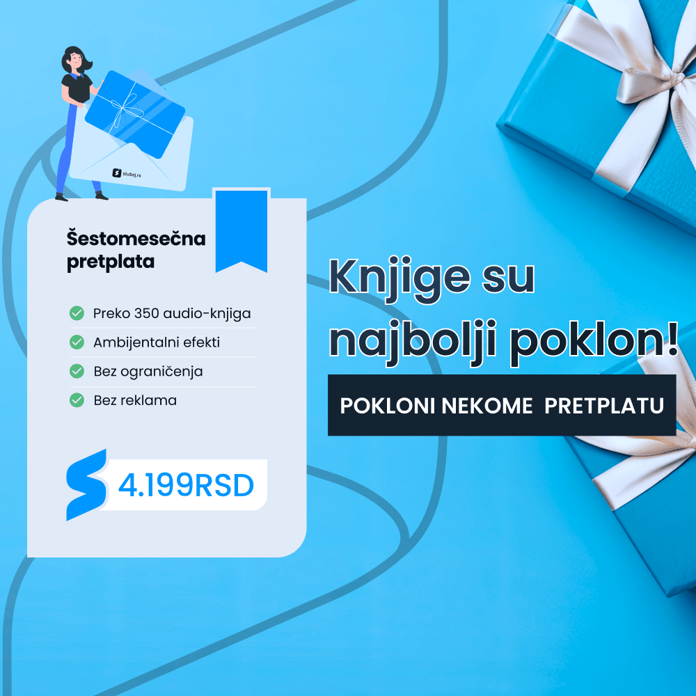 Poklon kartica šestomesečna pretplata na audio-knjige