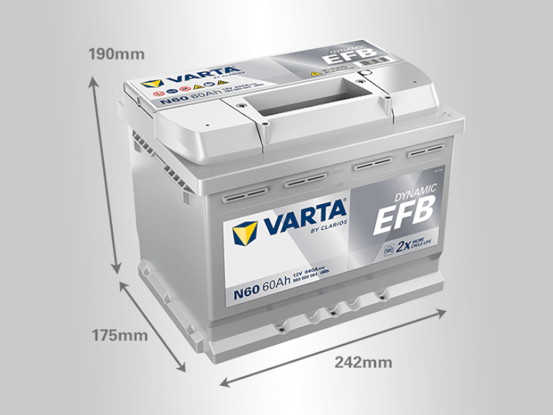 Varta Akumulator EFB Blue Dynamic, 12V, 60Ah