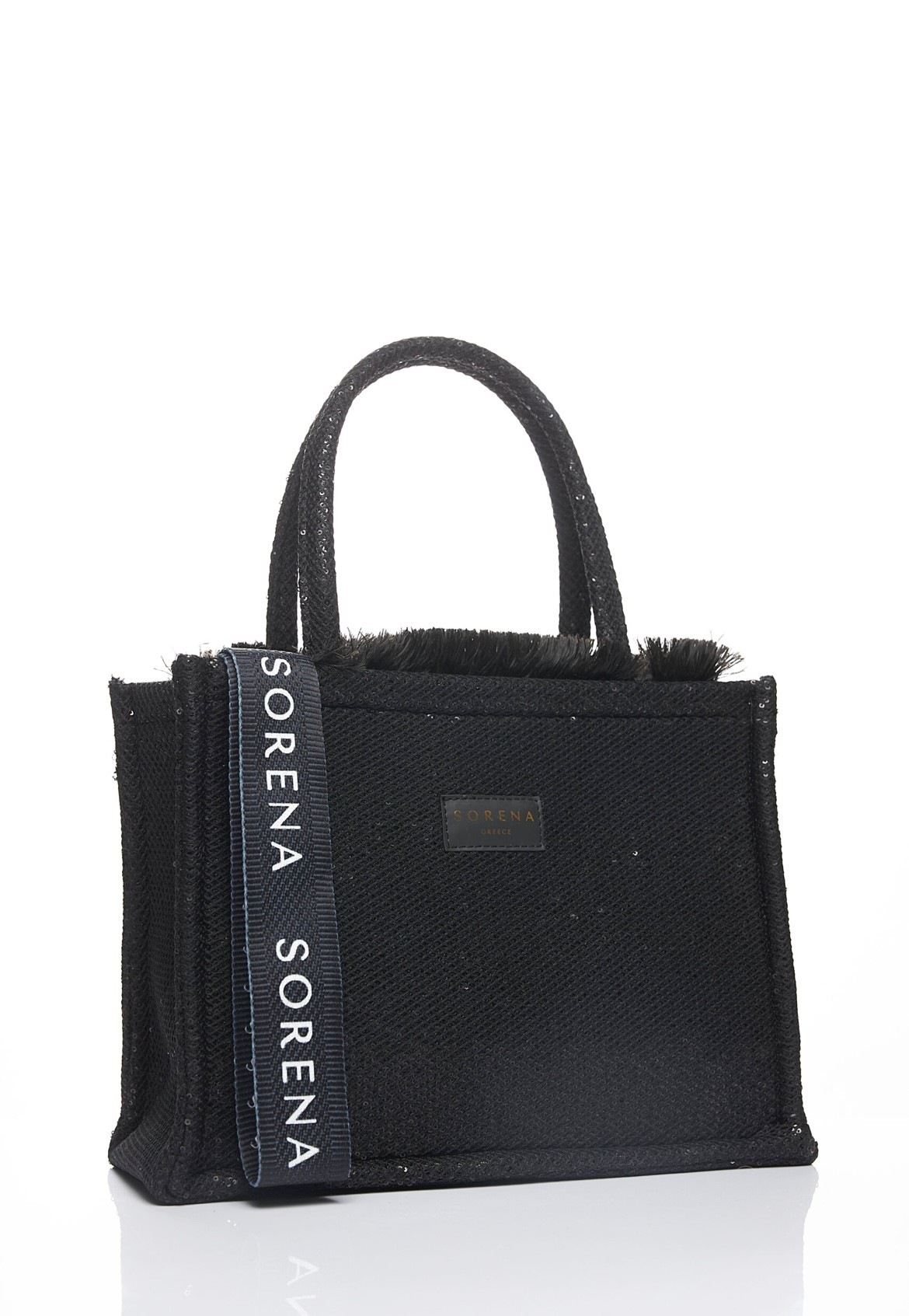 SORENA HANDMADE Ženska torba Adora medium tote, Crna