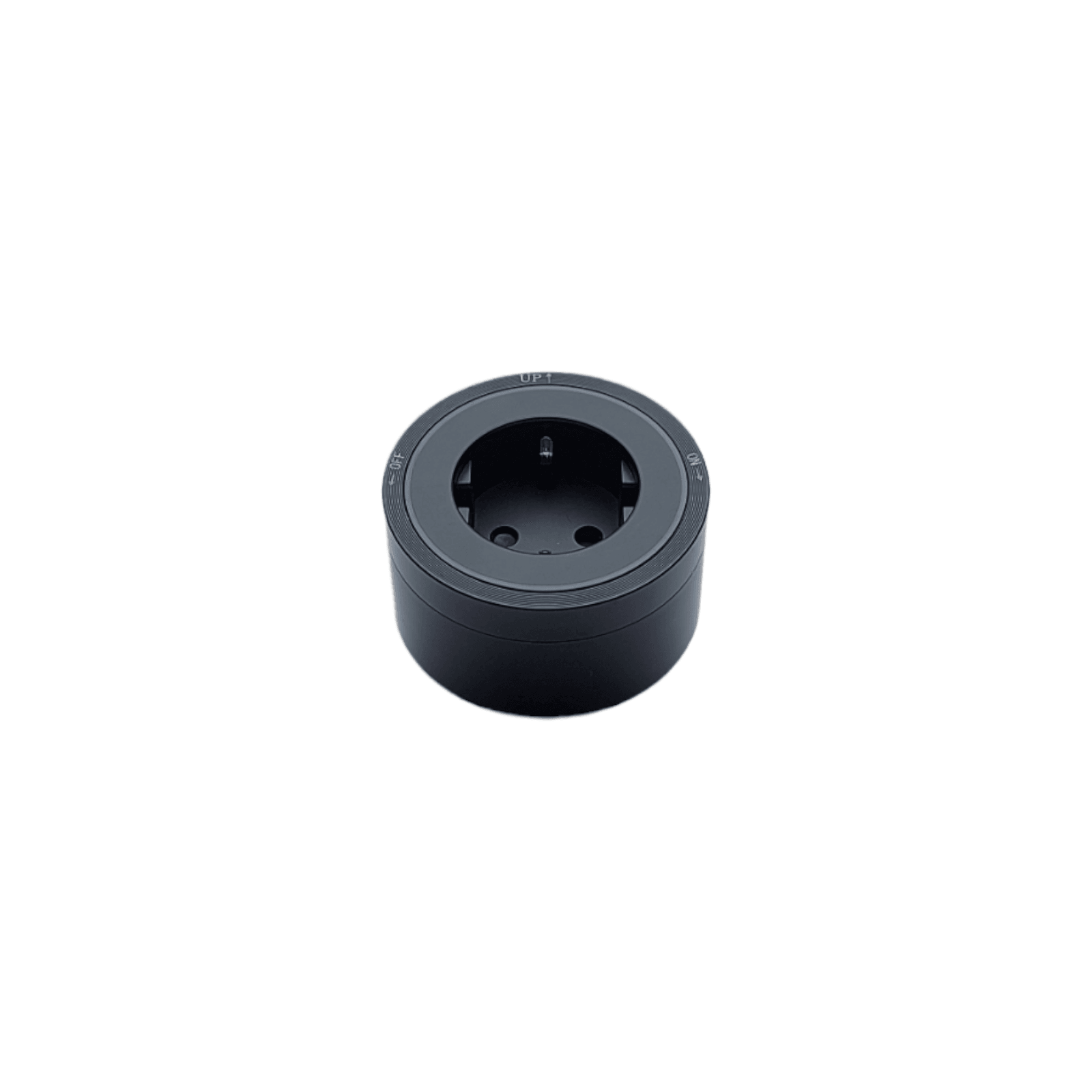 Souris Šuko utičnica, LED ambijentalni prsten, Crna