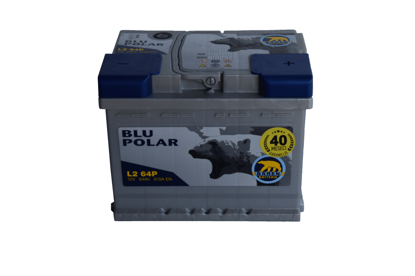 BAREN Akumulator POLAR PLUS 64Ah 610A/En