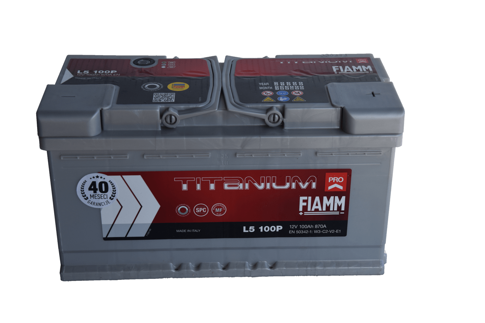 FIAMM TITANIUM PRO Akumulator 100Ah 870A/En