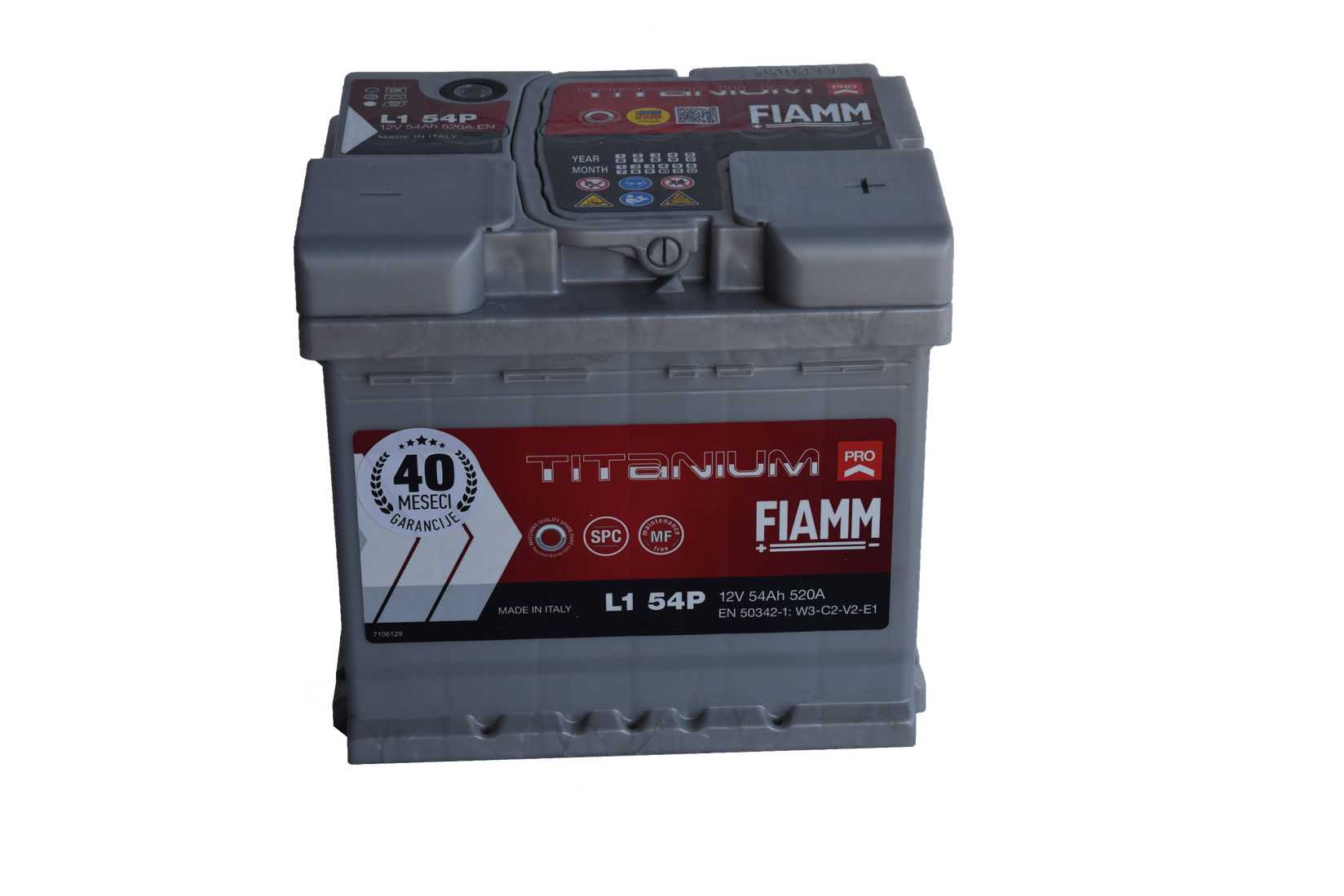 FIAMM TITANIUM PRO Akumulator 54Ah 520A/En