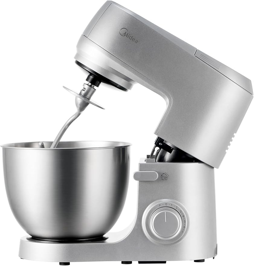 Midea Mikser sa posudom MJ-KM1201W, 1000W, 6.5l, 7 brzina, Sivi