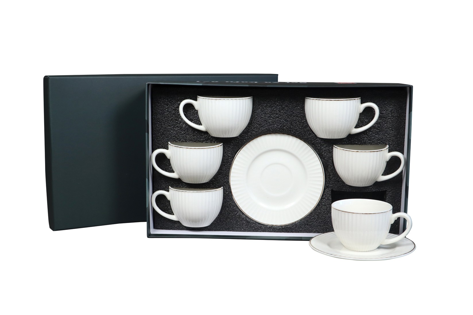 Sigma Set šolja za kafu, porcelan, 90ml 6/1 (Gld) YK90-EMB-8980