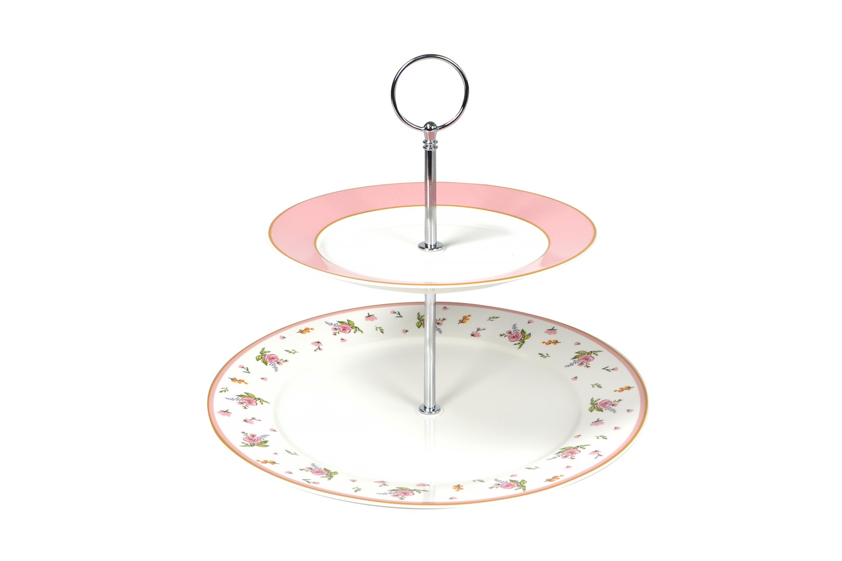 Sigma Porcelan etažer (roze ruže) JH-R2L-R