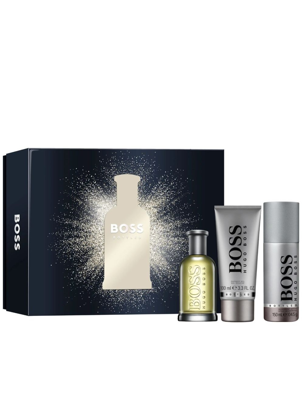 Hugo Boss Muški parfemski set Boss Bottled, EDT, 100 ml + Gel za tuširanje, 100 ml+ Dezodorans, 150 ml