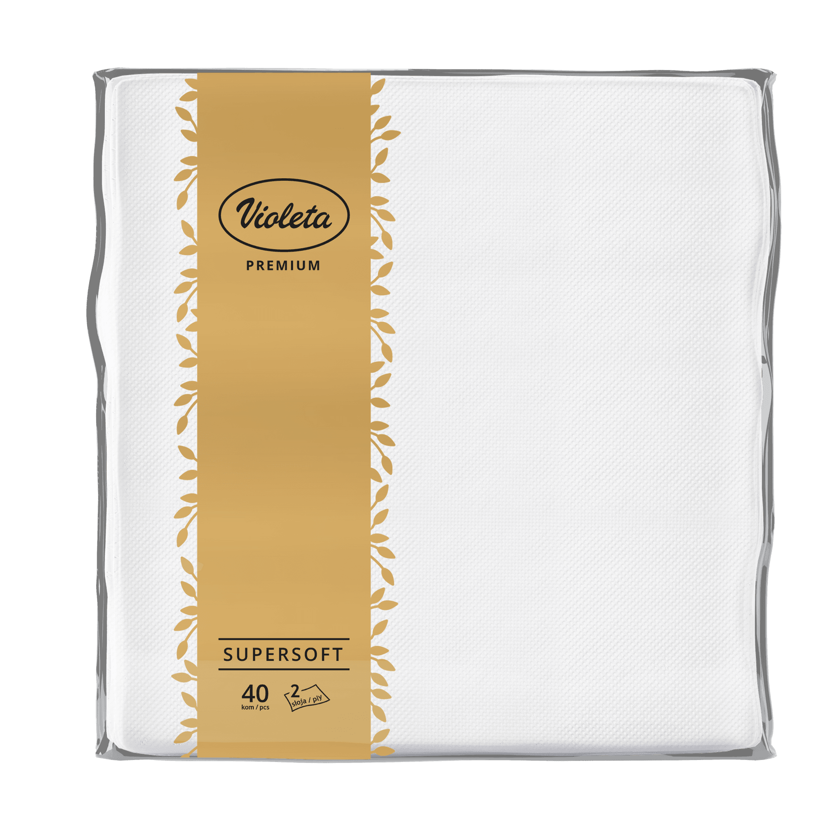 Violeta Salvete Premium Supersoft, 38x38, 40/1, Bele