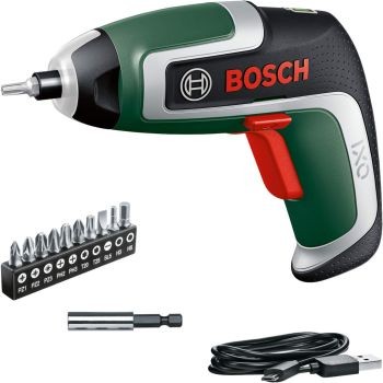 BOSCH Akumulatorski odvrtač IXO 7 + 10-delni set bitova